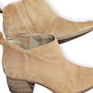 Tom's Leilani Genuine Suede Ankle Boots | Women's SZ 8